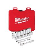 Milwaukee 1/4 in. drive Metric Mechanics Socket and Ratchet Set 28 pc - $79.95