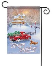 Holidays At Home Garden Flag -2 Sided Message, 12.5&quot; x 18&quot; - $20.84