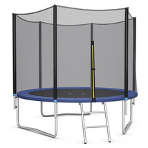 8/10/12/14/15/16Feet Outdoor Trampoline Bounce Combo with Safety Closure Net La - £271.08 GBP