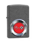 Zippo Lighter - Chevrolet Corvette Insignia Iron Stone - 79608 - £23.97 GBP