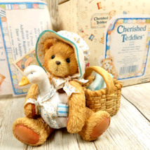Cherished Teddies 950440 KATIE - Friend Knows You Need A Hug - Hat And Goose NIB - £8.52 GBP