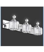 Xiyouve 3-Light Bathroom Light Fixtures, Chrome Vanity Light NEW!!! - $726.24 MXN