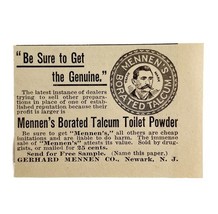 Mennen Borated Talcum Toilet Powder 1894 Advertisement Victorian ADBN1aaa - $375.29 MXN