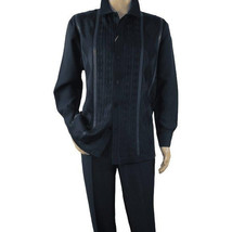Men Silversilk 2pc Fancy walking leisure suit Italian woven knits 4411 N... - $2,850.83 MXN