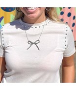 Cowgirl Pearls Western Coquette Bow Necklace - €17,11 EUR