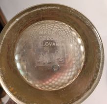 Sparkling Club Soda Seltzer Bottle Dispenser Wrapped in Metal Mesh Czechoslavaki image 5