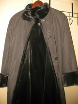 NEW in Bag- Warm brush Waterproof LONG COAT 12 14 16 faux Mink Fur Linin... - $149.99