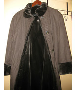 NEW in Bag- Warm brush Waterproof LONG COAT 12 14 16 faux Mink Fur Linin... - £117.70 GBP