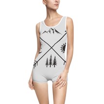 Women&#39;s Vintage One-Piece Swimsuit - Custom Design, Retro Style, Fade-Resistant - £26.61 GBP