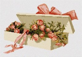 Pepita Needlepoint kit: Box Rose Buds, 10&quot; x 7&quot; - £40.21 GBP+