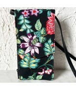 Vera Bradley Iconic RFID Envelope Crossbody Purse Vines Floral Wallet Bag - $352.66 MXN