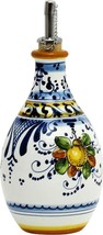 Bottle Dispenser LIMONCINI Tuscan Italian Vinegar Ceramic Handmade Hand-Painted - £127.09 GBP