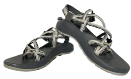 Women’s Chaco Sandals Strappy Casual Shoes Hiking Comfort Gray and Black... - £38.20 GBP