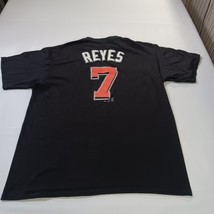 Majestic MLB Miami Marlins Reyes #7 Men's XL Black Cotton Short Sleeve T-Shirt image 13