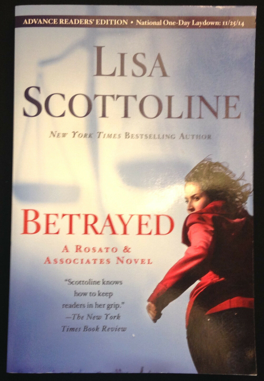Primary image for Betrayed, Lisa Scottoline, NM, ARC Advance Reader Copy