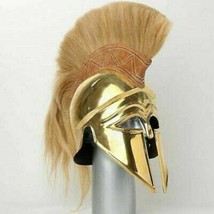 Medieval Wearable Greek Corinthian Helmet Free Leather Liner Knight Spartan Helm - £86.73 GBP