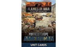 American Unit Cards Fortress Europe Flames of War Late War NEW - £16.50 GBP