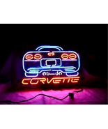 Chevrolet Back Corvette Neon Light Sign 24&quot; x 13&quot; - £546.50 GBP