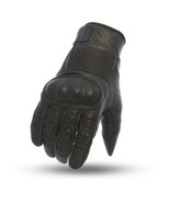 Light Lined Biker Glove Zipper Closure Motorcycle Gloves - £47.17 GBP