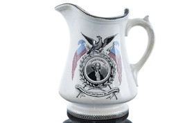 c1860 Civil War Era Historical Staffordshire pitcher George Washington H... - $282.15