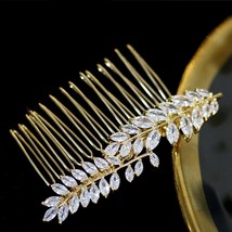 Bridal hair accessories crystal flower hair comb wedding clip jewelry accessorie - £35.41 GBP