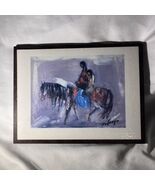 DeGrazia ‘A Ride Home’ Native American Horseback Art Print on Wood Plaque - $41.79 CAD