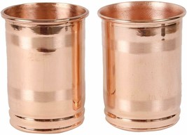 100% Pure Copper Glass Joint Less Ayurvedic Health100% Yoga Benefits. Set of 2 - £13.22 GBP