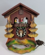 Antique VTG Kaiserwalzer Cuckoo Clock W. Germany Wooden Wall Decor As Is 4 Parts - £61.67 GBP