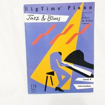 BigTime Piano Jazz &amp; Blues Level 4 Sheet Music Book 1989 Intermediate Faber - £11.46 GBP