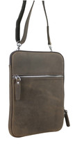 Vagarant Traveler Full Grain Leather Slim Satchel Handbag LS71.DS - $72.00