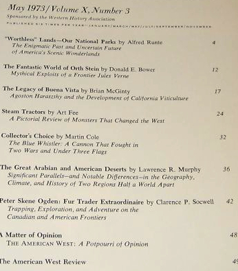 American West magazine year of 1973 steam tractors railroad natice American hist Item image 2