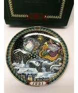 Bing &amp; Grondahl Santa Claus The Journey 1991 SIGNED Porcelain Plate - £23.30 GBP