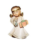 Guardian Angel of Peace with Gift wooden figurine ornament decoration - $27.62 CAD+