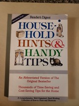 Readers Digest Selections From Household Hints &amp; Handy Tips 1994 Organization - £3.94 GBP