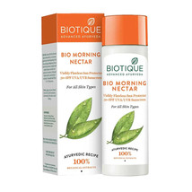 Biotique Bio Morning Nectar Sunscreen Ultra Soothing Face Lotion, SPF 30+, 120ml - $14.35