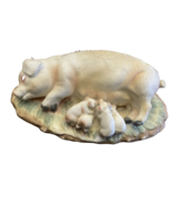 Figurine Pig Feeding Piglets Bone China Maruri Masterpiece Enesco 1978 V... - £9.52 GBP