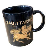 New Encore Black Coffee Cup Mug 12 oz Horoscope sagittarius - £7.81 GBP