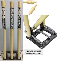 CA CRICKET SPRING STUMPS WITH BAILS HEAVY DUTY + FREE SHIPPING - £55.94 GBP