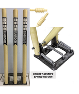 CA CRICKET SPRING STUMPS WITH BAILS HEAVY DUTY + FREE SHIPPING - £52.59 GBP