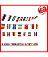 164 Feet International Flags Banner, 200 Countries for Sports and Celebr... - $49.57 CAD