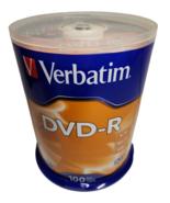 Verbatim AZO DVD-R 16x Speed 4.7GB 120 Min: 100 Pack (95102)  New Sealed - $20.17 CAD