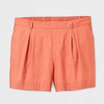 Ava &amp; Viv ~ Size 4XL ~ Linen/Cotton Shorts ~ Light Red (Rust) Shorts ~ NWT - £20.86 GBP