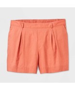 Ava &amp; Viv ~ Size 4XL ~ Linen/Cotton Shorts ~ Light Red (Rust) Shorts ~ NWT - $498.41 MXN