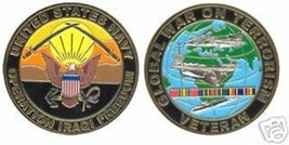 Navy Usn Global War On Terrorism Veteran Challenge Coin - £27.41 GBP