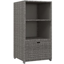 Outsunny Valet Pool Towel Rack - Waterproof Rattan Storage for Spa/Hot Tub - $4,547.96 MXN
