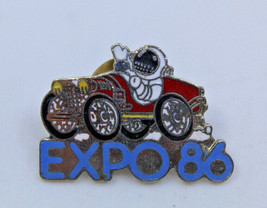 Expo 86 Vancouver BC Canada Car Astronaut Collectible Pin Pinback Button Vintage - £11.48 GBP