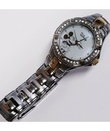 Disney Brand Mickey Mouse Children&#39;s Jeweled Crystal 2 Tone Watch VERY NICE - $485.77 MXN