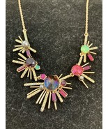 Banana Republic Multicolor Fireworks 18” Gold Tone Statement Necklace - €57,70 EUR