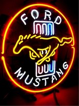 Ford Mustang Auto Car Neon Light Sign 16&quot; x 16&quot; - $499.00