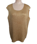 Sz 22/24 DRESSBARN WOMAN Plisse Sleeveless Tank Top Ultimate Comfort Plus - $20.36 CAD